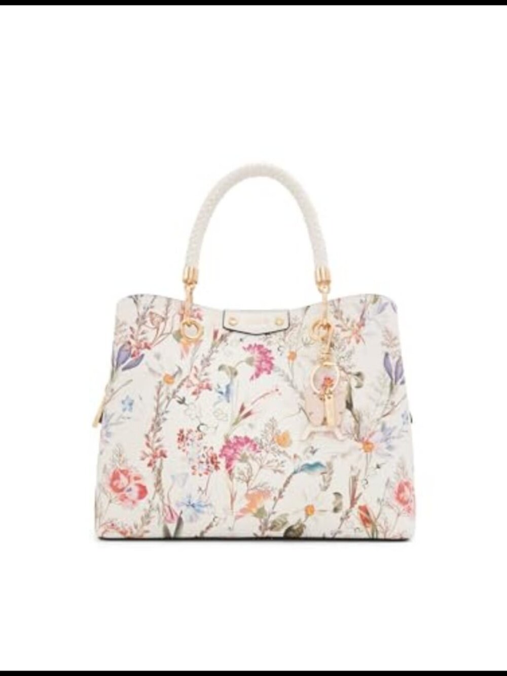 ALDO Myrtelaa Satchel Bag Floral Synthetic Crossbody Adjustable Strap